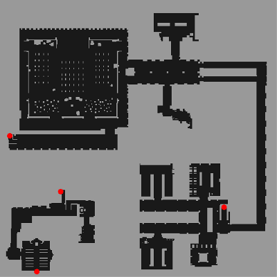 Cursed Abbey Dungeon B1 minimap