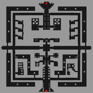 Cursed Abbey Dungeon B2 minimap
