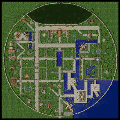 Varmundt's Mansion Garden minimap