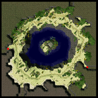 Hugel Abyss Lake minimap
