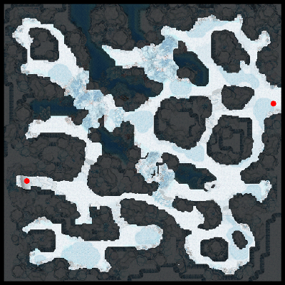 Ancient Ice Canyon West minimap