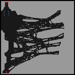 Snake God's Root 2F minimap