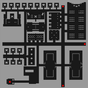 Rachel Temple Sanctuary West Area 1F minimap