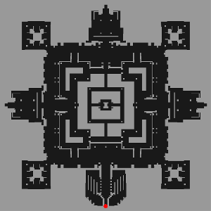 Rachel Temple Sanctuary Central Area 2F minimap
